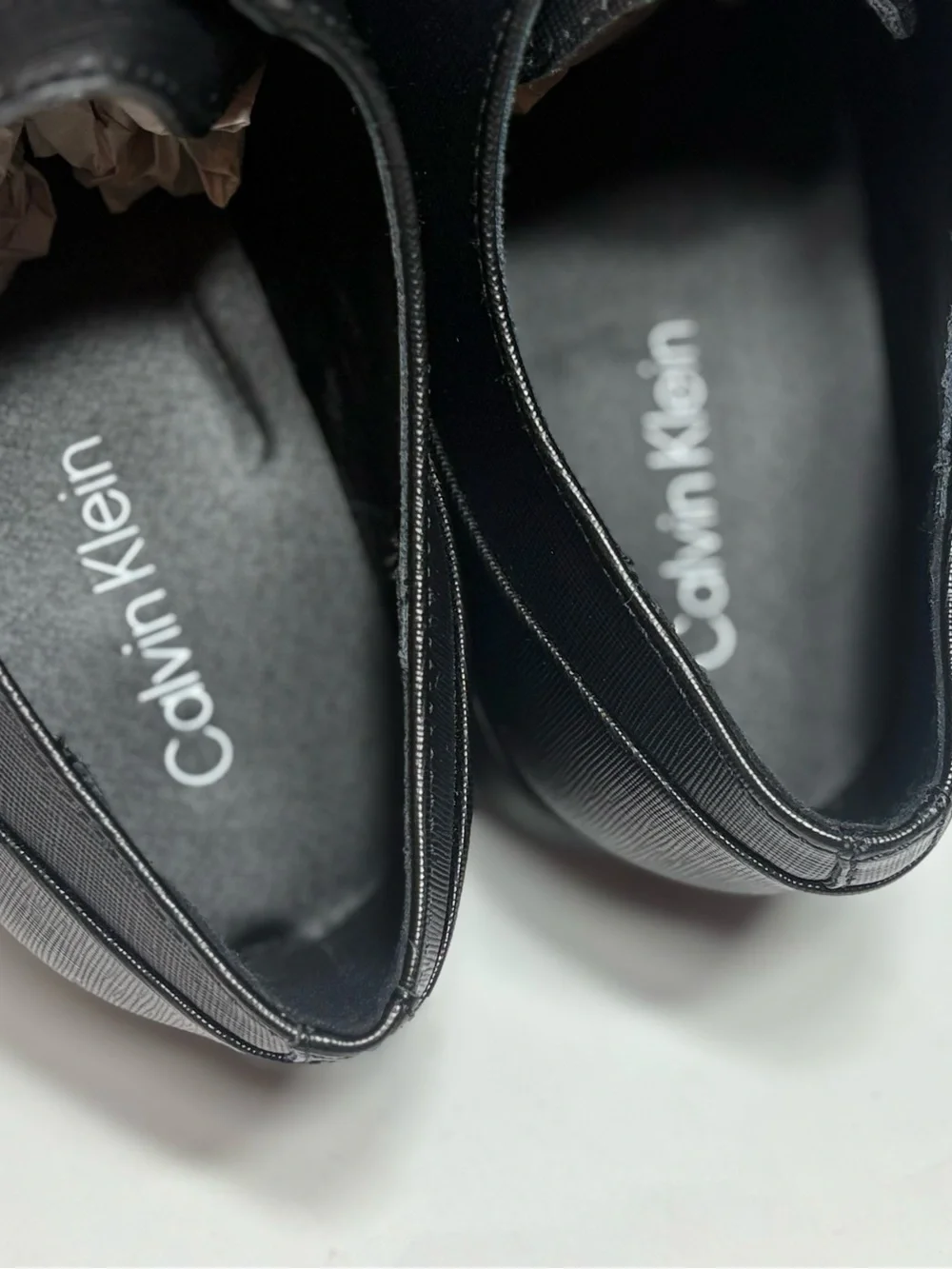 Calvin Klein Men's Black Lace-Up Oxford Dress Shoes size 9.5